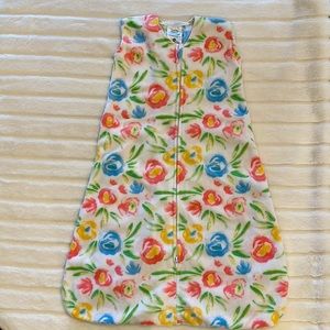Halo floral fleece sleep sack Medium 6-12 months